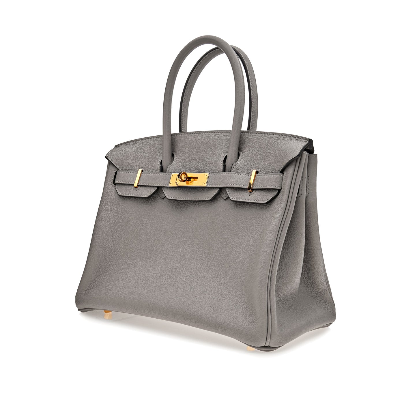 Hermes Birkin 30 Gris Togo Leather Gold Hardware