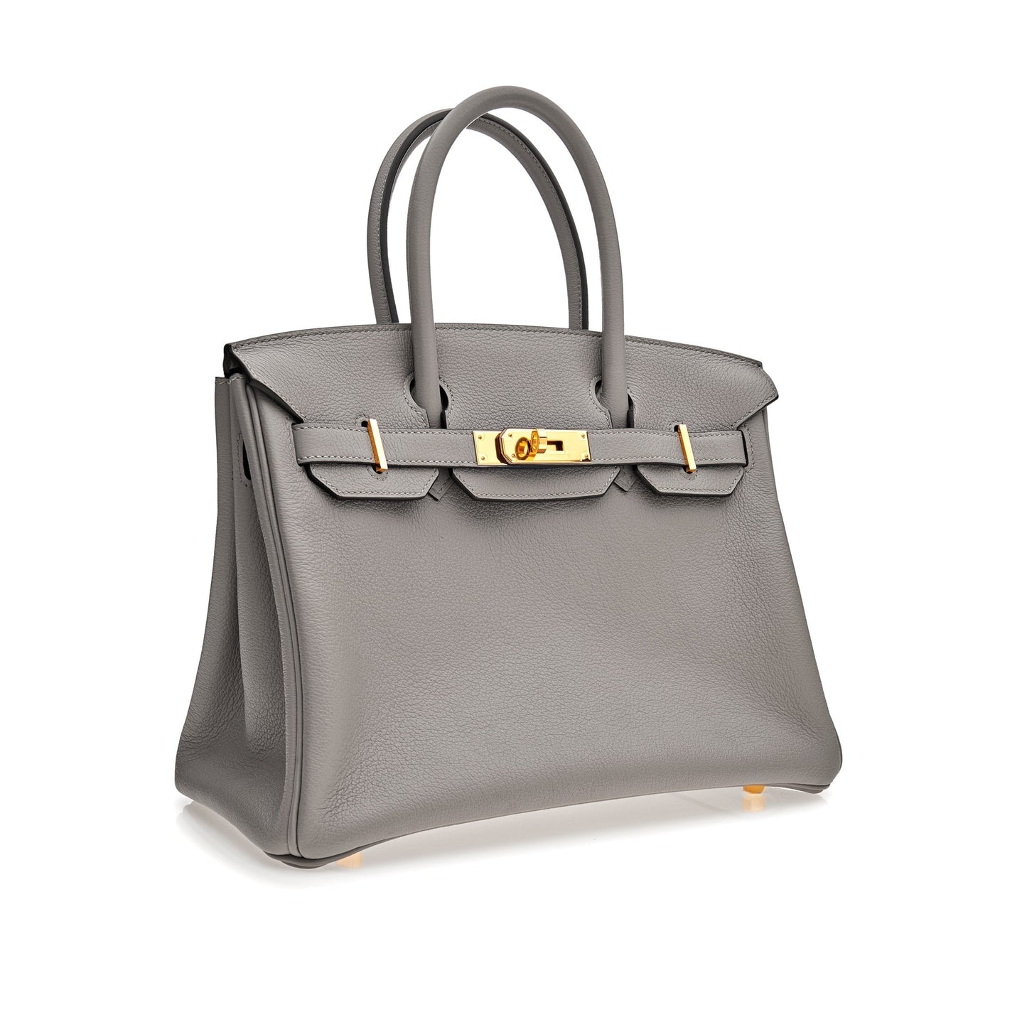 Hermes Birkin 30 Gris Togo Leather Gold Hardware