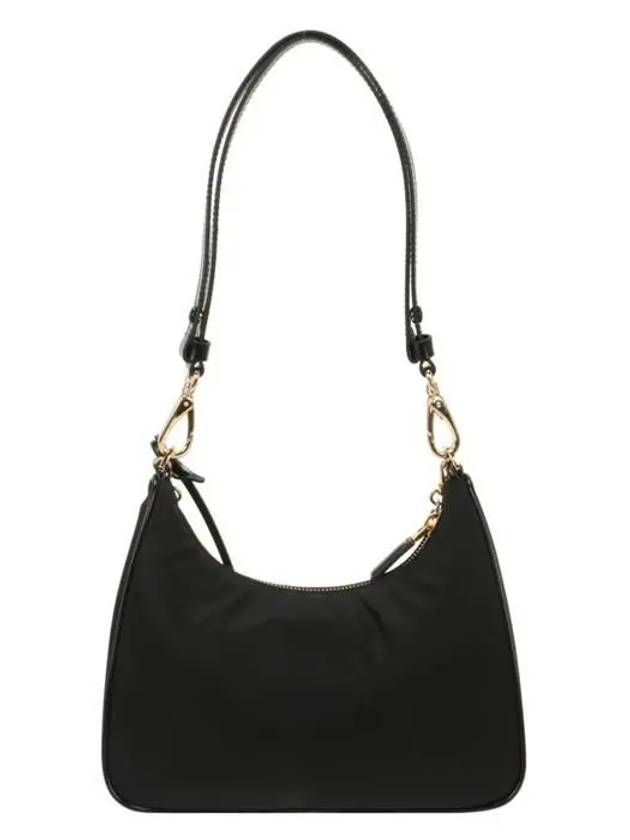 Women's Logo Re-Nylon Brushed Leather Mini Bag Black