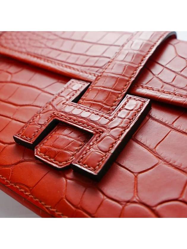 Alligator crocodile leather clutch wallet