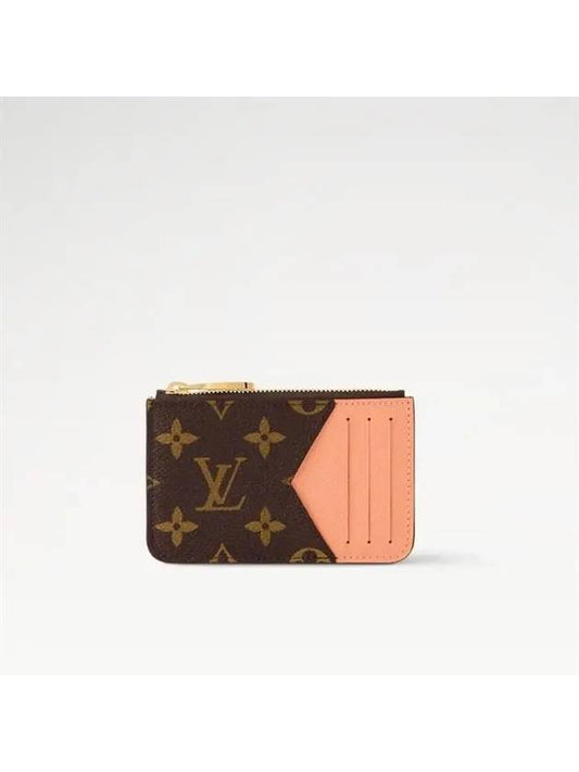 Women s Romi Monogram Card Wallet Apricot