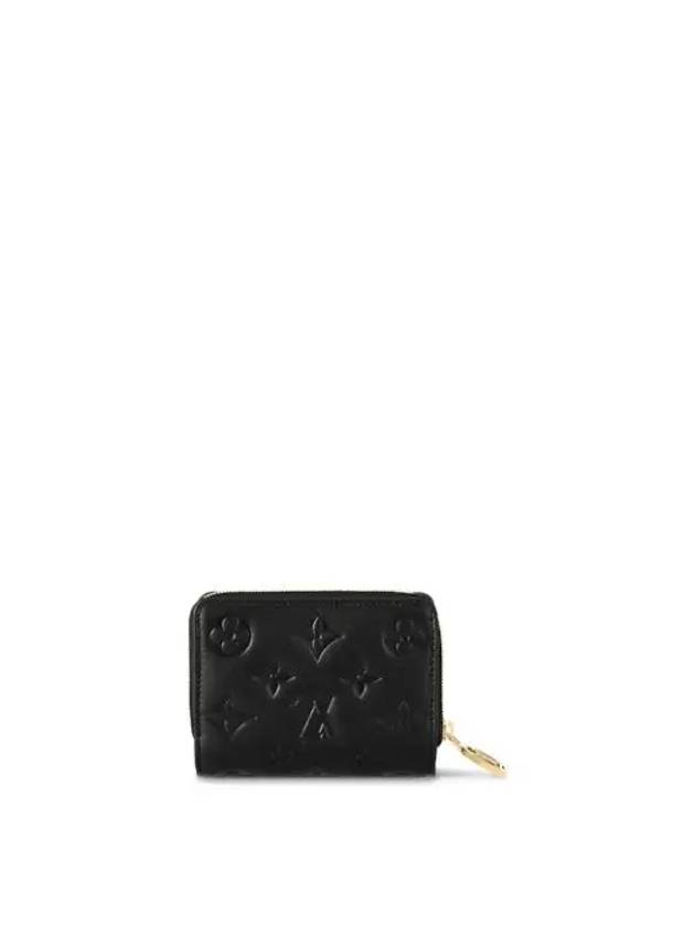 Women's Lou Monogram Lambskin Coin Purse Black