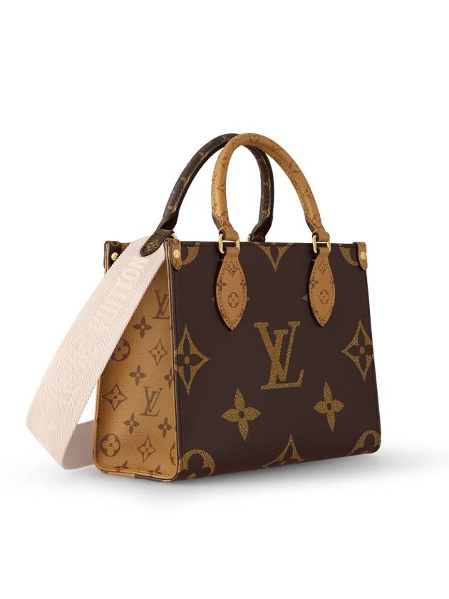 Women's On the Go PM Monogram Tote Bag Brown