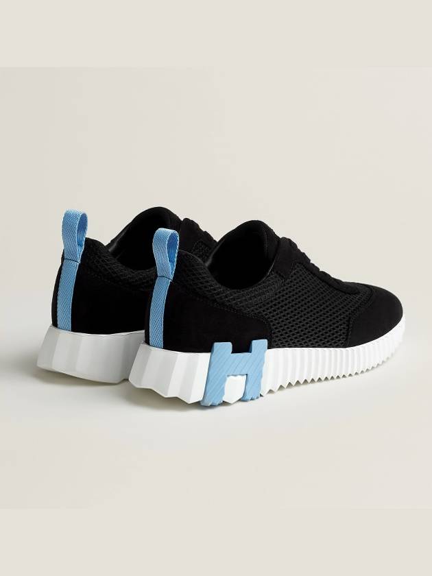 Hermes Bouncing Low Top Sneakers Black White