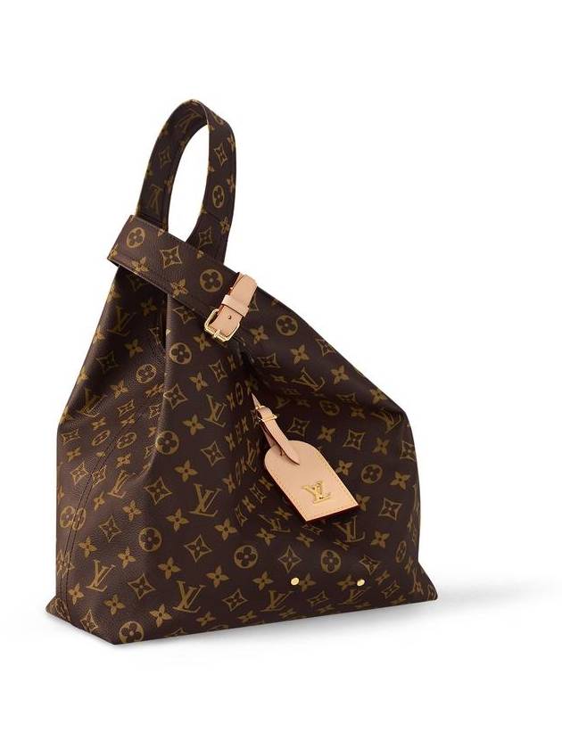 Atlantis GM Monogram Canvas Tote Bag Brown