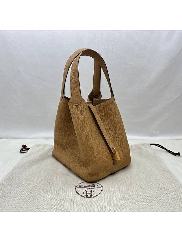 24 Years Women s Picotan 22 Epson Leather Tote Bag Gold Biscuit LUX246281