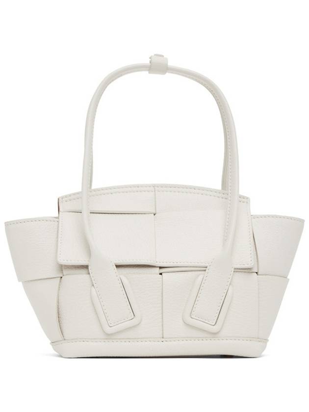 Arco mini 29 strap emboss grainy tote mini calfskin white 600606VCP11