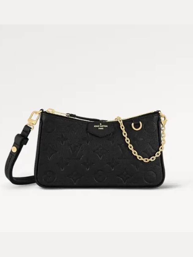 Bag Mini Chain Wallet Cross Tote Shoulder Easy Pouch On Strap Embossed Monogram Emfred Cowhide Black M80349