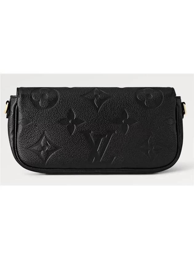 Women's Ivy Monogram Empreinte Chain Long Wallet Black