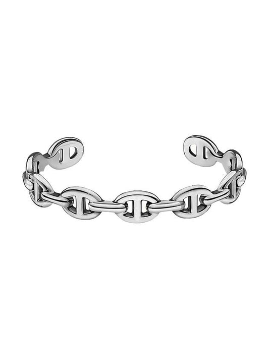 Hermes Medium Chaine D'ancre Enchainee Bracelet Sterling Silver