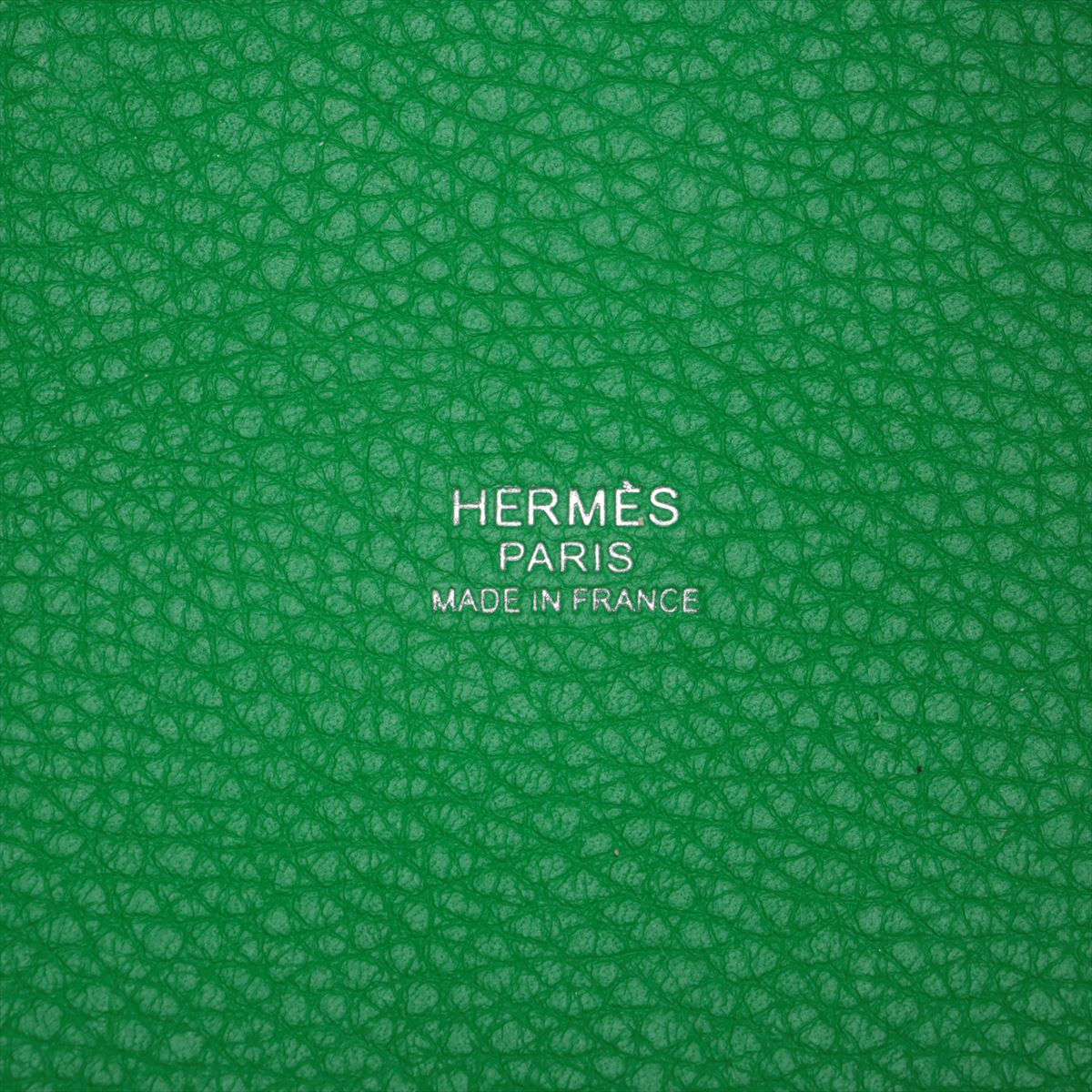 Hermes Picotin Lock MM  Clemence Bamboo Green G  Z2021 Monocrom