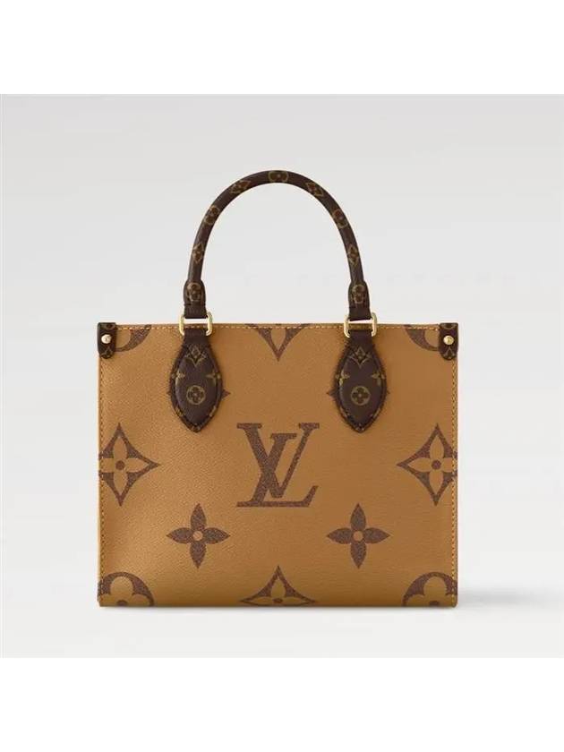 Women's Onthego PM Monogram Tote Bag Brown