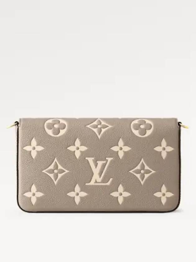 Bag Mini Chain Wallet Cross Felicie Pochette Monogram Empreinte Embossed Calf Leather Cream M82610