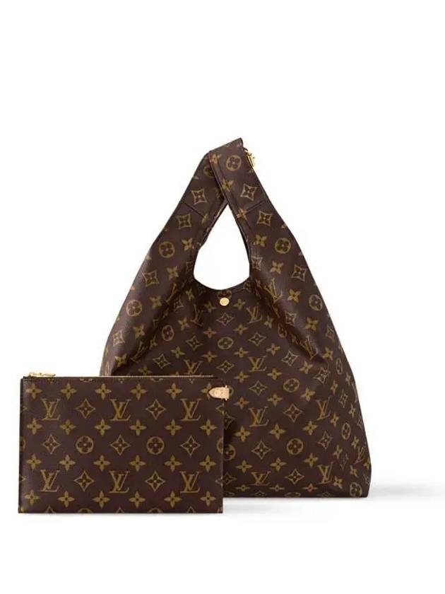 Atlantis GM Monogram Canvas Tote Bag Brown