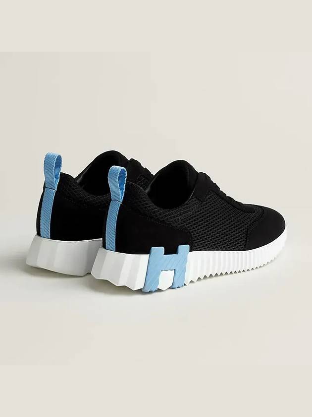 Hermes Bouncing Low Top Sneakers Black White