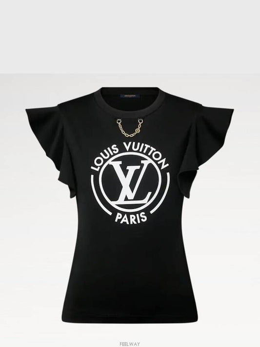 1AFTTR NEW LV Flounce Sleeve T Shirt