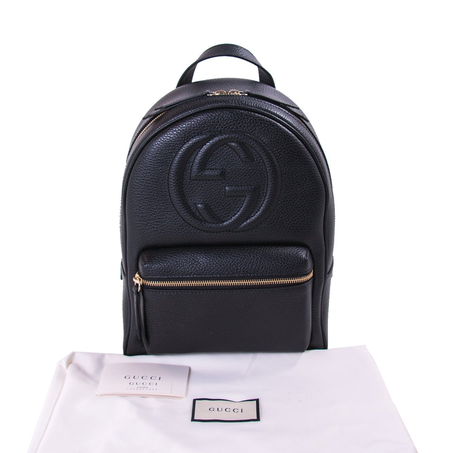 Gucci Soho Textured-Leather Backpack