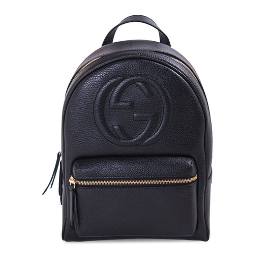 Gucci Soho Textured-Leather Backpack