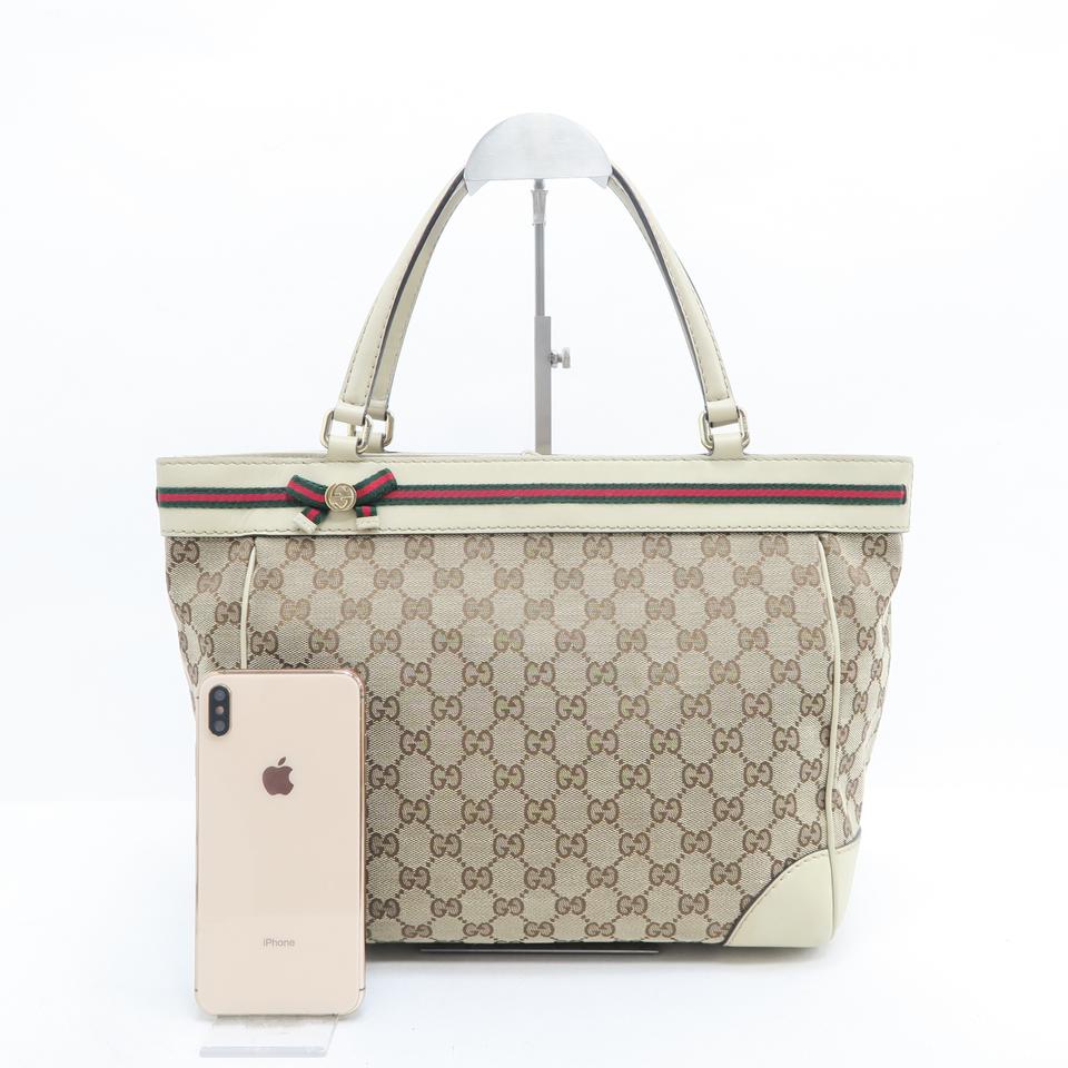 Gucci Mayfair Supreme Brown&tan Canvas Tote