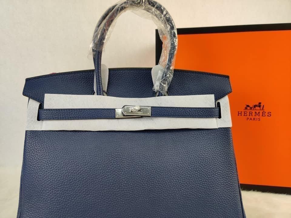 Hermes birkin 30 deep blue togo gold hardware