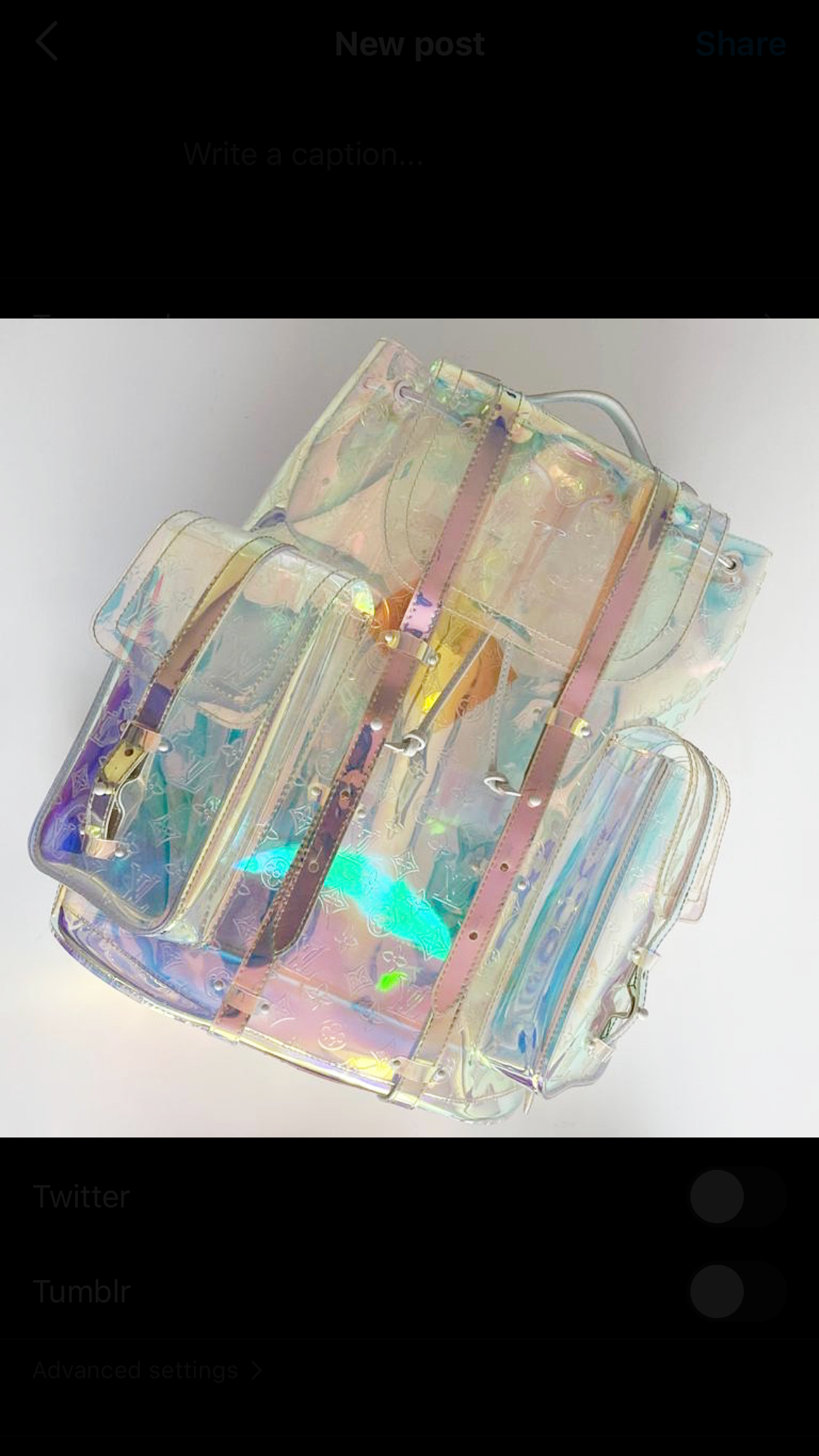 Louis Vuitton Christopher Backpack Iridescent Prism