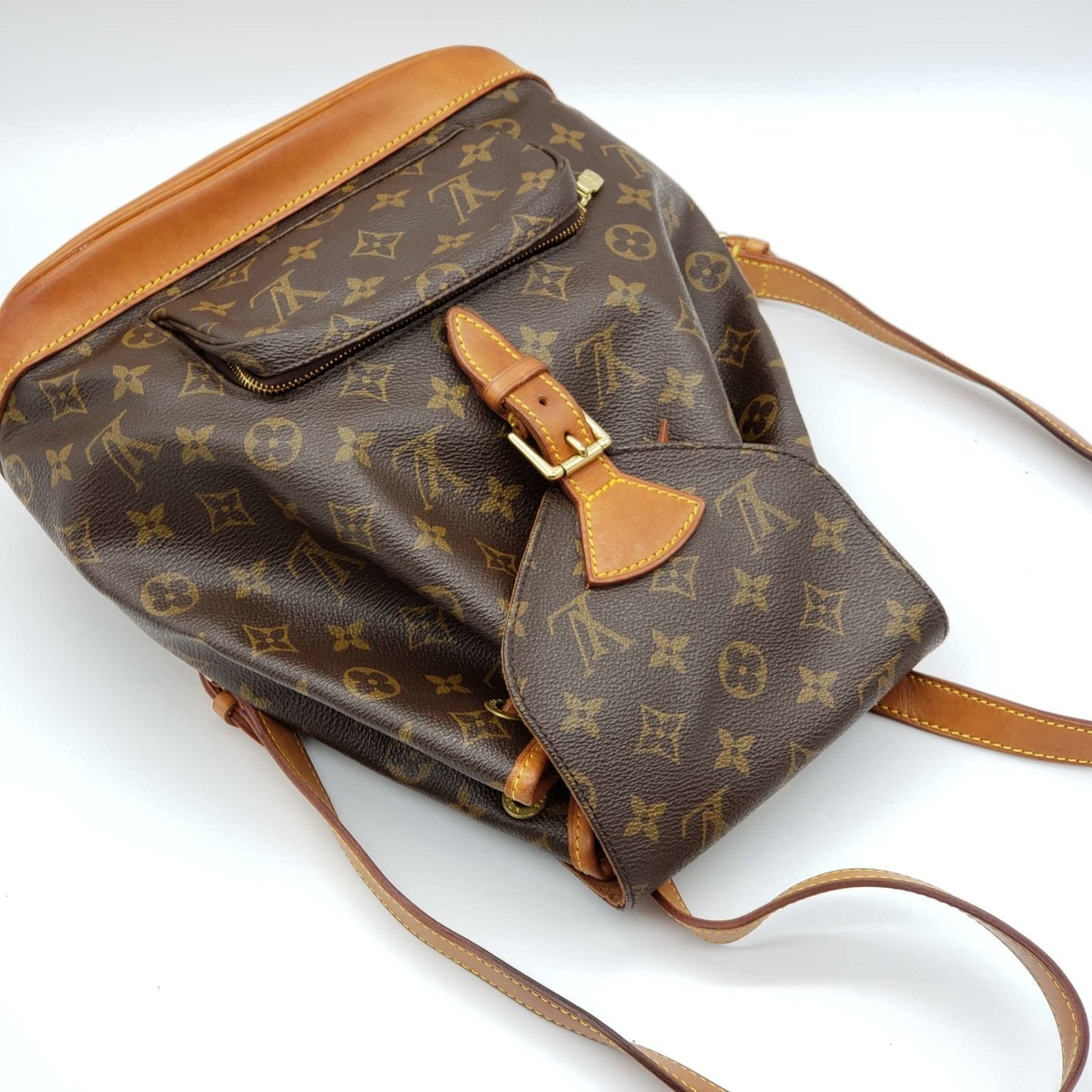 Louis Vuitton Montsouris MM Browns Monogram Backpack