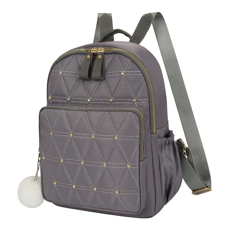 Solid Color Casual Travel Backpack