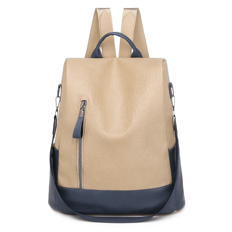 Women's Leather Large Capacity Backpacks